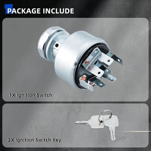 Ignition Switch for John Deere 210C 310C 310E 310G 315C 315SJ 410C 410D 410G 710B 710D 710G 3510 3520 570B 670B 670C 670D 770B 770C 870D Replace AT195301 AR47458 AR58126 in Saudi Arabia