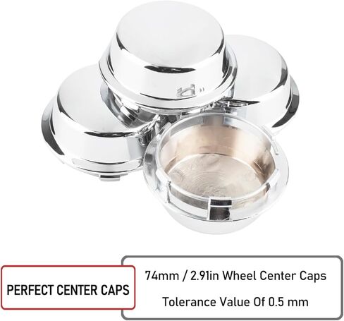 4 قطع من أغطية مركز العجلة RTRHINOTUNING 74 مم متوافقة مع عجلات Enkei RSV، OD: 2.91 بوصة (74 مم) المعرف: 2.54 بوصة (64.5 مم) أغطية محور العجلة البديلة in Kuwait
