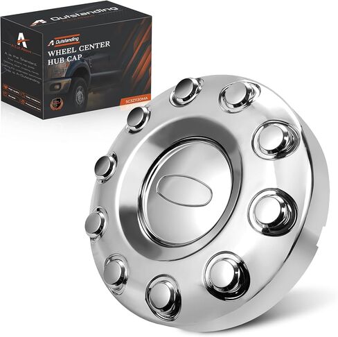 غطاء مركز العجلة متوافق مع Ford F-450 F-550 Super Duty 2005-2016، أمامي 10 العروة RWD استبدال # 5C3Z1130MA in Kuwait
