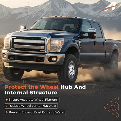 غطاء مركز العجلة متوافق مع Ford F-450 F-550 Super Duty 2005-2016، أمامي 10 العروة RWD استبدال # 5C3Z1130MA in Kuwait