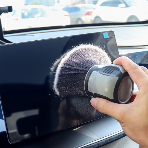 ChgImposs Detail Brushes Car Detailing, Tire Shine Brush, Automotive Interior Dusting Brush with Storage Rack, Covers Clean Large Area Inside or Outside Vehicles in Saudi Arabia