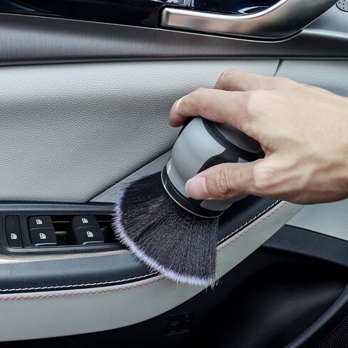 ChgImposs Detail Brushes Car Detailing, Tire Shine Brush, Automotive Interior Dusting Brush with Storage Rack, Covers Clean Large Area Inside or Outside Vehicles in Saudi Arabia