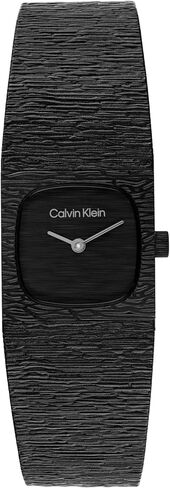 Calvin Klein Women’s Sophisticated Square Quartz Watch - Mini Square Case, Mesh Bracelet, Textured Dial, Water Resistant Up to 30m - Jewelry-Inspired, Contemporary Timepiece - Gift for Her 20mm in Saudi Arabia