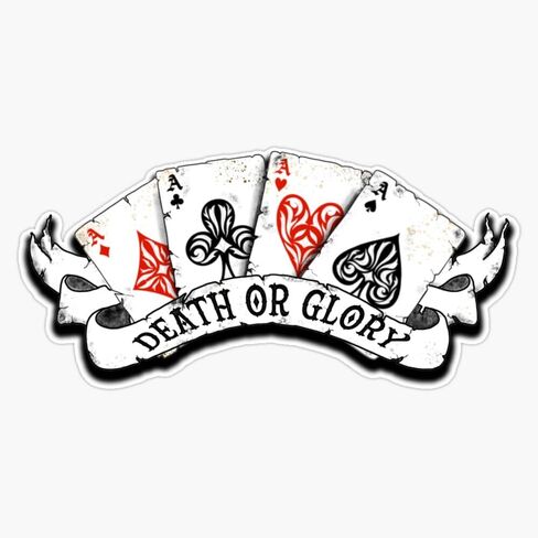 Poker Aces Sticker Bumper Sticker Vinyl Decal 5" in Saudi Arabia