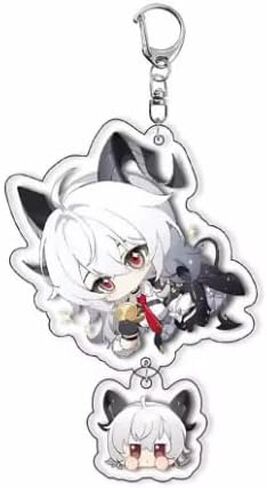 Cartoon Anime Pendant Keychains Holder Car Key Ring Mobile Phone Bag Hanging Cute Kawaii Chibi Wuthering Waves Video Game (Zani/Style 1) in Saudi Arabia