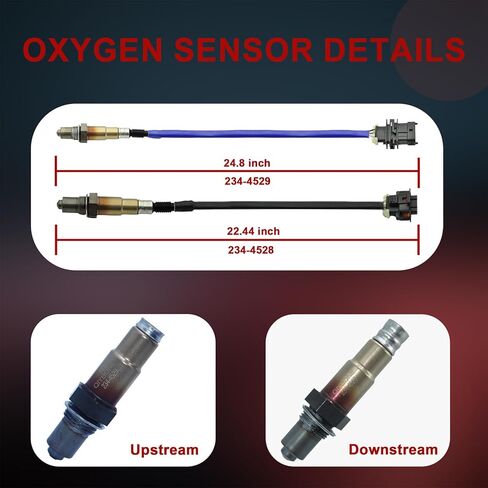 2PCS Oxygen O2 Sensor Upstream Downstream 234-4529 234-4528 for 2013-2021 Buick Encore 1.4L L4,for 2012-2020 Chevy Sonic 2013-2021 Chevy Trax 2011 2012 2013 2014 2015 2016 Chevrolet Cruze 1.4L L4 in Saudi Arabia