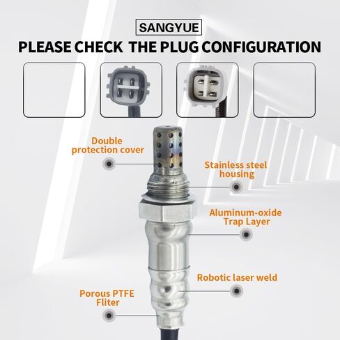 2PCS Oxygen O2 Sensor 1 & 2 for Toyota Camry 2.4L 2004 2005 2006 2007 2008 2009 2010 2011 Upstream + Downstream in Saudi Arabia