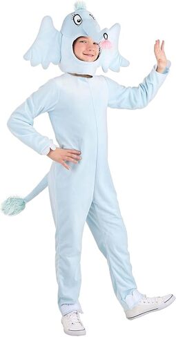 Dr. Seuss Horton Kids Costume - Velour Jumpsuit with Foam Ears and Embroidered Details in Saudi Arabia