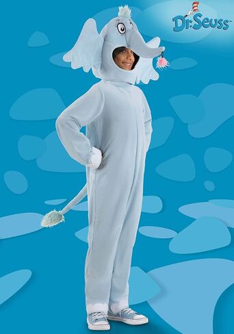 Dr. Seuss Horton Kids Costume - Velour Jumpsuit with Foam Ears and Embroidered Details in Saudi Arabia