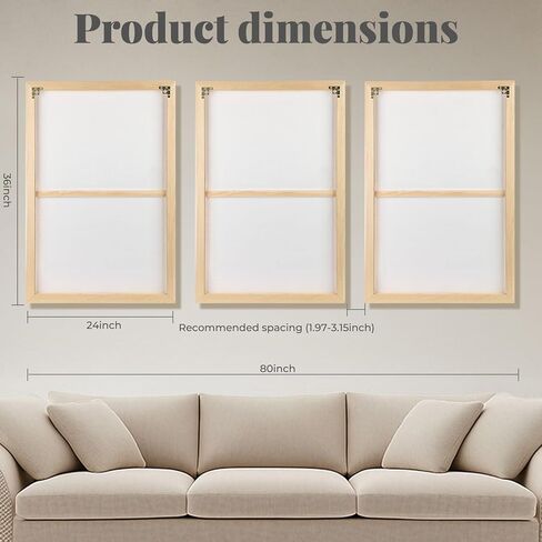 Large 3D Textured Framed Neutral Abstract Wall Art for Living Room, 3 Piece Modern Minimalist Artwork for Walls, Black White Beige Geometric Arches Pictures for Entryway Office Decor 24x36 In in Saudi Arabia