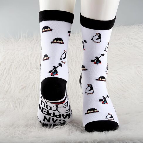 MBMSO Mary Musical Inspired Gift for Theatre Lover Movies Fan 2 Pairs Anything Can Happen If You Let It Musical Theatre Socks in Saudi Arabia