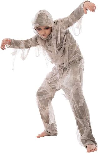 EraSpooky Halloween Mummy Costume Child Horror Fancy Dress Kids Egypt Costume in Saudi Arabia