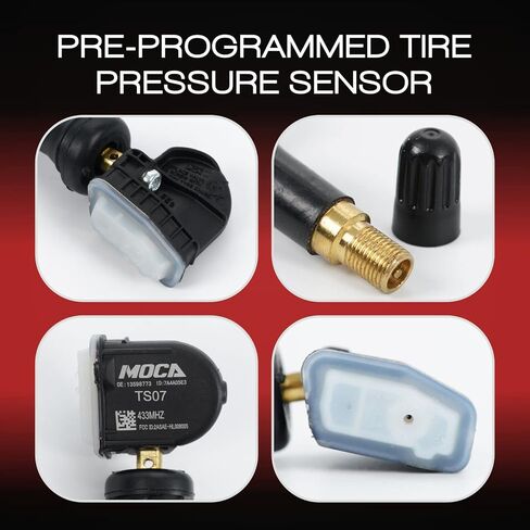 MOCA 13598773 TPMS Sensors Fit 17-20 for Buick Regal & TourX/Lacrosse, 16-20 for Cadillac XT5/CT6, 16-20 for Chevrolet Malibu, 17-20 for Silverado 1500, 17-20 for GMC Acadia 433MHz in Saudi Arabia