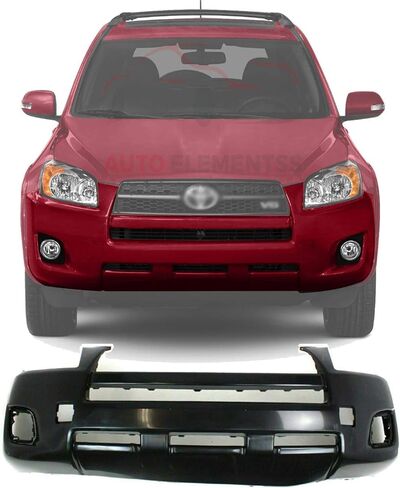 Front Bumper Cover Primed Plastic For 2009-2012 Toyota Rav4 Sport Direct Replacement in Saudi Arabia