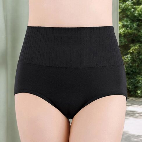 Solid Color High Waist Briefs For Women Tummy Shaping Fit Buttocks Lift Panties in Saudi Arabia