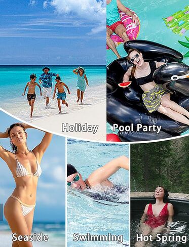 FEOYA Women's Two Piece Swimsuit High Waisted Bikini Sets Swim Skirt Color Block Tummy Control Bathing Suits 2025 in Saudi Arabia