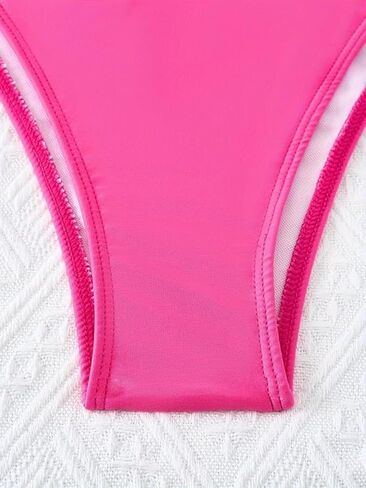 Women's Shiny 2 PCS Bikini Set, Adjustable Halter Tie Side Bathing Suit for Swimming, Vacation or Party in Saudi Arabia