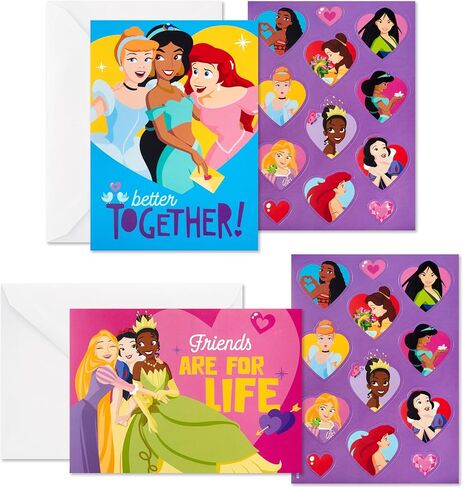Hallmark Valentine's Day Cards and Stickers for Kids School, Dinosaur (24 Classroom Valentines with Envelopes) in Saudi Arabia