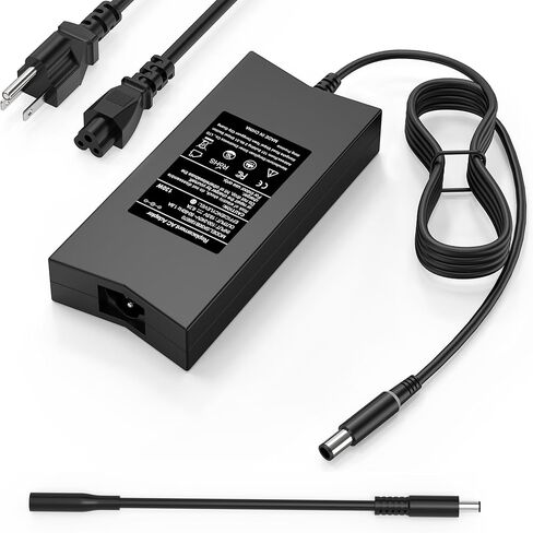 شاحن كمبيوتر محمول بمحول تيار متردد 130 وات 19.5 فولت 6.7 أمبير 7.4 مم لجهاز Dell Inspiron 15 7559 N7110 N5110 Precision M20 M60 M70 M90 M2400، Dell XPS 15 L502X 17 L702X، PA-4E DA130PE1-00 JU012 CM161 سلك إمداد الطاقة in Kuwait