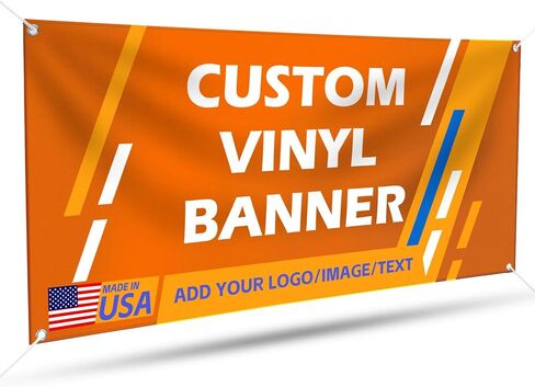 Customize 13oz Vinyl Banner, Custom Backdrop Indoor or Outdoor, Banners and Signs Printing Personalized for Business Graduation and Birthday with Logo, Image and Text in Kuwait