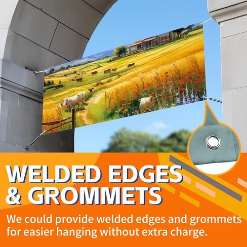 Customize 13oz Vinyl Banner, Custom Backdrop Indoor or Outdoor, Banners and Signs Printing Personalized for Business Graduation and Birthday with Logo, Image and Text in Kuwait