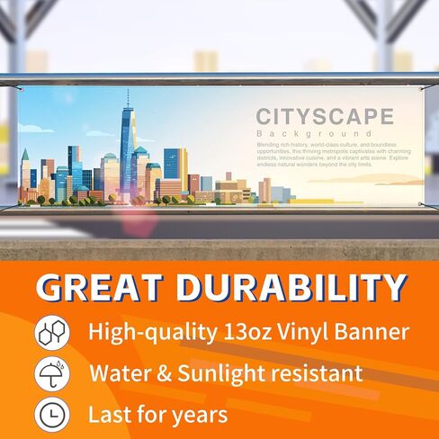Customize 13oz Vinyl Banner, Custom Backdrop Indoor or Outdoor, Banners and Signs Printing Personalized for Business Graduation and Birthday with Logo, Image and Text in Kuwait