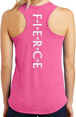 Yoga Clothing For You Ladies Fierce Triblend Racerback Tank Top in Saudi Arabia