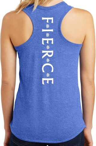 Yoga Clothing For You Ladies Fierce Triblend Racerback Tank Top in Saudi Arabia