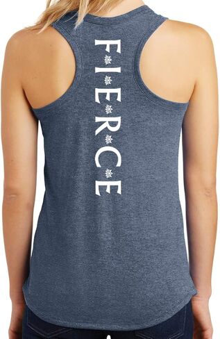 Yoga Clothing For You Ladies Fierce Triblend Racerback Tank Top in Saudi Arabia