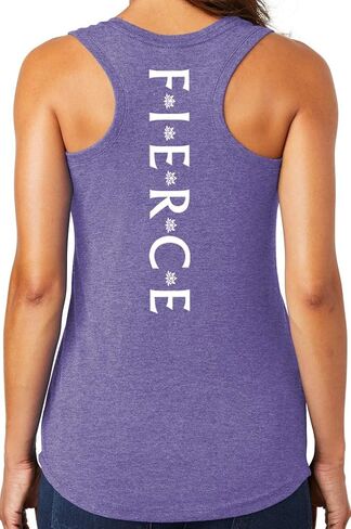 Yoga Clothing For You Ladies Fierce Triblend Racerback Tank Top in Saudi Arabia