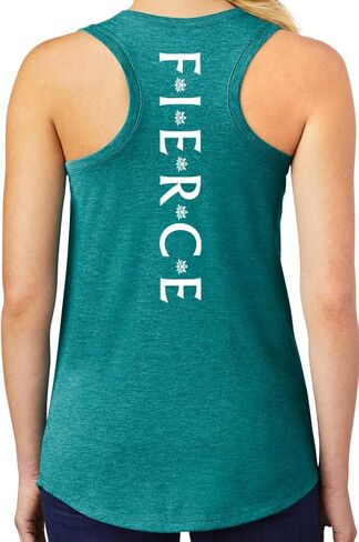 Yoga Clothing For You Ladies Fierce Triblend Racerback Tank Top in Saudi Arabia