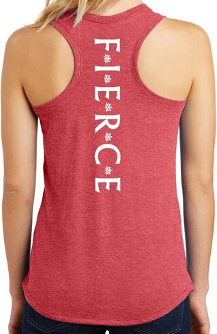 Yoga Clothing For You Ladies Fierce Triblend Racerback Tank Top in Saudi Arabia