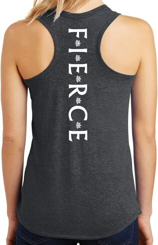 Yoga Clothing For You Ladies Fierce Triblend Racerback Tank Top in Saudi Arabia