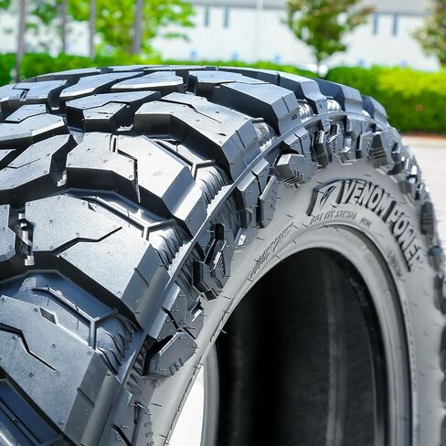 Venom Power Swampthing M/T Xtreme Dirt Mud Off-Road Light Truck Radial Tire-35X12.50R22LT 35X12.50X22 35X12.50-22 121Q Load Range F LRF 12-Ply BSW Black Side Wall in Saudi Arabia