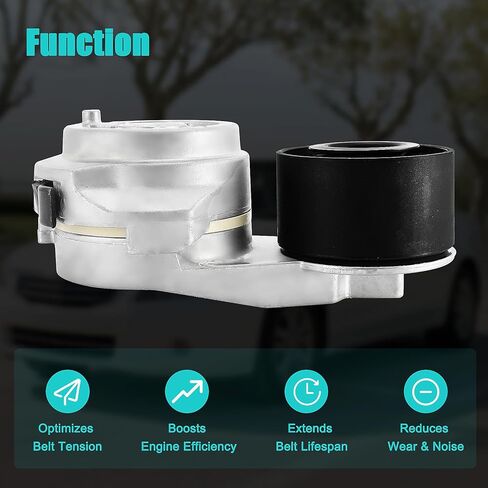 38285 Belt Tensioner Assembly with Pulley (5.9L 6.7L L6) For Ram 2500 2011-2024,3500 2011-2024,For Dodge Ram 2500 2003-2010,Ram 3500 2003-2010 5086958AA 3947574 89362 419-039 19114239 in Saudi Arabia