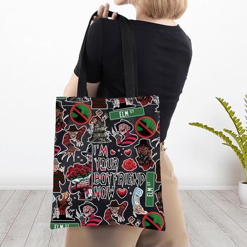 BWWKTOP killer Movie Crossbody Bag Killer Fans Gifts I'm Your Boyfriend Now Shoulder Bag Nightmare killer Merch in Saudi Arabia