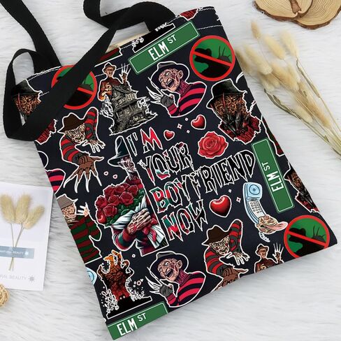BWWKTOP killer Movie Crossbody Bag Killer Fans Gifts I'm Your Boyfriend Now Shoulder Bag Nightmare killer Merch in Saudi Arabia