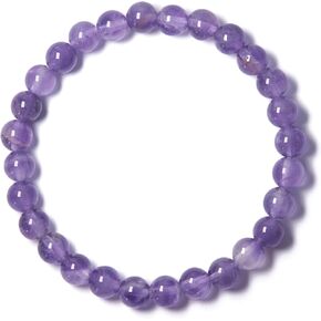 6mm Classic Real Natural Crystal Beaded Bracelet with Mystery Crystal Pendant (Multiple Wrist Sizes) | Standard Size Gemstone Handmade Stretchy Healing Energy Protection Yoga Jewelry Gift for Women Men in Kuwait