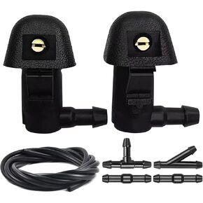 76810-TK8-A01 Front Windshield Spray Nozzles Wiper Washer Nozzles Kit Jet Fluid Hose, for Honda Odyssey 2011 2012 2013 2014 2015 2016 2017, Windshield Washer Nozzles and Fluid Hose with Connectors in Kuwait