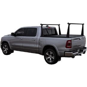 ADARAC 2019-2024 متوافق مع شيفروليه سيلفرادو المتوافقة مع GMC Sierra 1500 5' 8" رفوف سرير الشاحنات من الألومنيوم الأسود اللامع من سلسلة Pro F2020092 in Kuwait