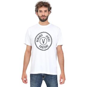 Metallic Logo V-Emblem T-Shirt in Kuwait