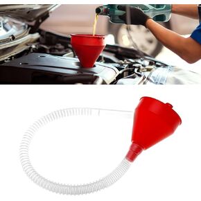 Flexible Oil Funnels with Long Hose, Funnels for Automotive Use, Plastic Wide Mouth Funnel for Engine Oil/Gas/Fuel/Gasoline/Diesel/Water/Fluid/Liquid Transmission (1PCS) in Kuwait