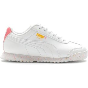 PUMA Kids Girls Roma Brain Freeze Lace Up Sneakers Shoes Casual - White in Kuwait