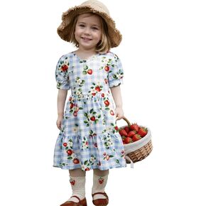 فساتين قطنية بأكمام قصيرة للفتيات، ملابس متدرجة متطابقة مع ملابس الأم وأنا in Kuwait