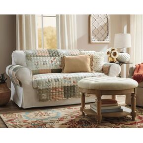 واقي الأثاث من Montgomery Ward Your Choice - زهور الخريف، غطاء الأريكة، نمط مبطن، Sedona، الأريكة، 127 بوصة عرض × 77 بوصة طول in Kuwait