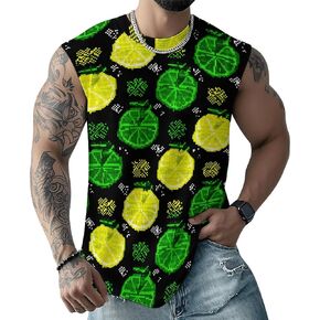 Mens 3D Graphic Print Shirts Tank Tops Tropical Hawaiian Sleeveless Muscle Vacation Tee in Kuwait