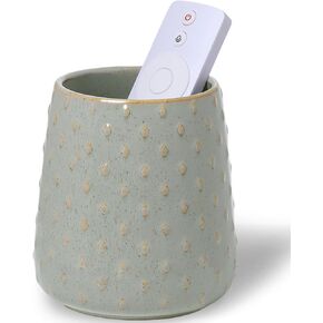 حامل جهاز التحكم عن بعد من السيراميك GDCZ، وحدة تخزين منظم العلبة عن بعد، منظم عن بعد للطاولة، حامل جهاز التحكم عن بعد للتلفزيون، حامل قلم فرشاة المكياج، 4.2 بوصة (رمادي) in Kuwait