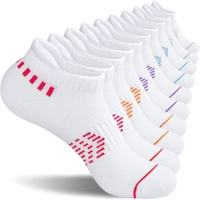 جوارب للكاحل للنساء، جوارب جري مبطنة من الخيزران الفيسكوز، أحذية رياضية قصيرة مع عروة للكعب، 5 أزواج in Kuwait