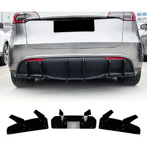Rear Bumper Diffuser Lip Spoiler Body Kit for Tesla Model Y 2018-2025 2023 Black in Kuwait