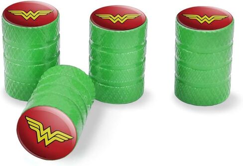 الرسومات والمزيد أغطية جذعية لصمام عجلة إطار من الألومنيوم بشعار Wonder Woman الكلاسيكي in Kuwait